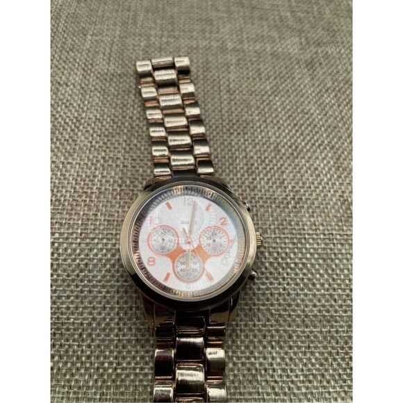 Arepostle Boyfriend Watch Rose Gold and Gold Metal Band - Picture 9 of 11